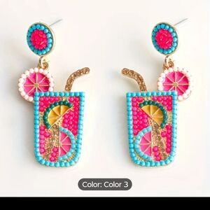 Rice Bead Summer Earrings